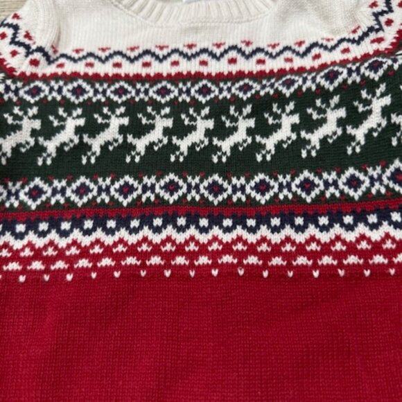 Carter's Chrismas/Holiday Sweater Red & Green 6-12 Months - Picture 2 of 4